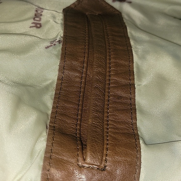 PICOR Men's Brown Leather Coat - Picture 12 of 13